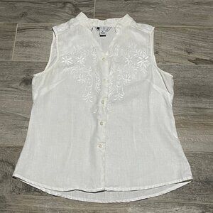 Carole Little linen blouse